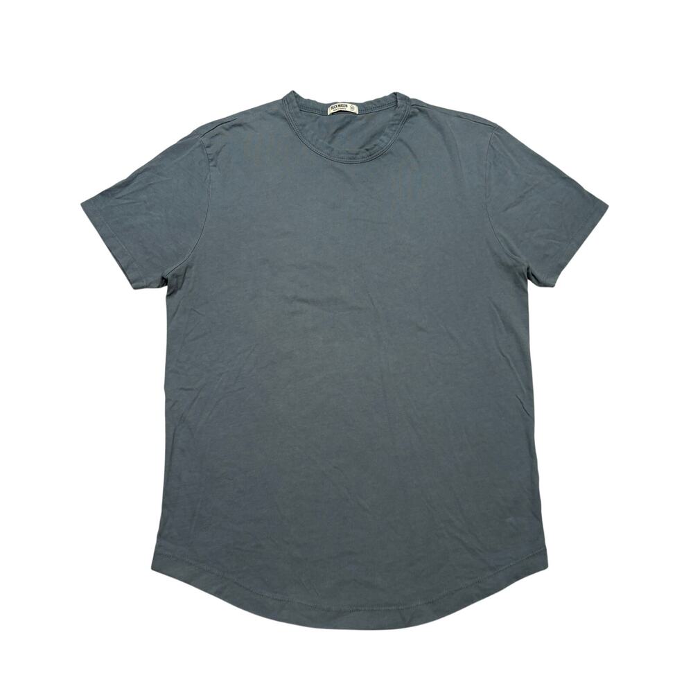 Buck Mason Slub Curved Hem T Shirt Men's XS Quiet Luxury Americana